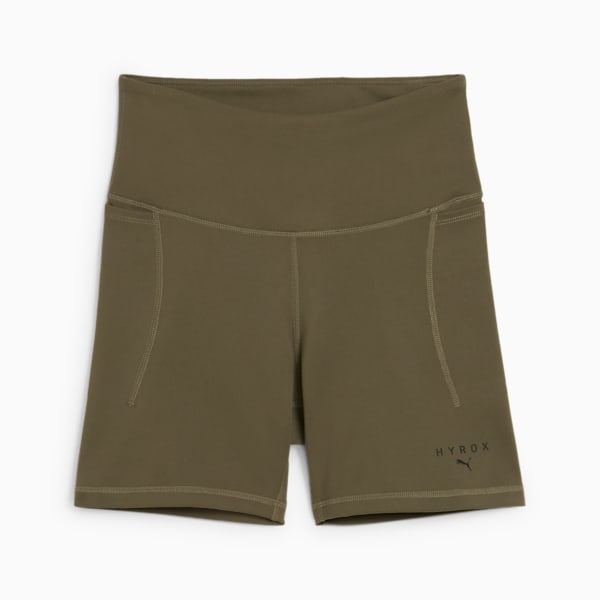 PUMA x HYROX CLOUDSPUN Women's Training 3" Short Tights, Loden Green, extralarge-IND